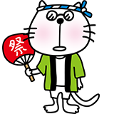 たまらんにゃ~会長イラスト