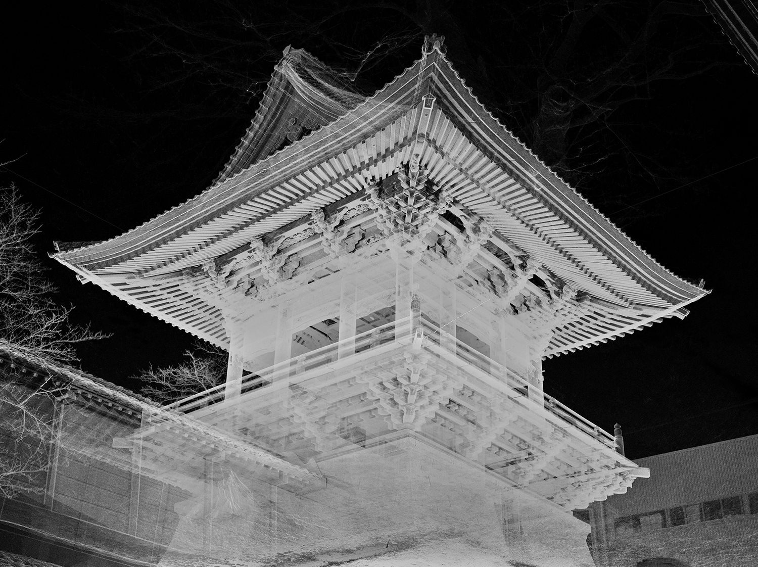 写真:吉匠建築工藝様施工実績 宗出雲路派本山毫攝寺鐘楼 3Dスキャン画像