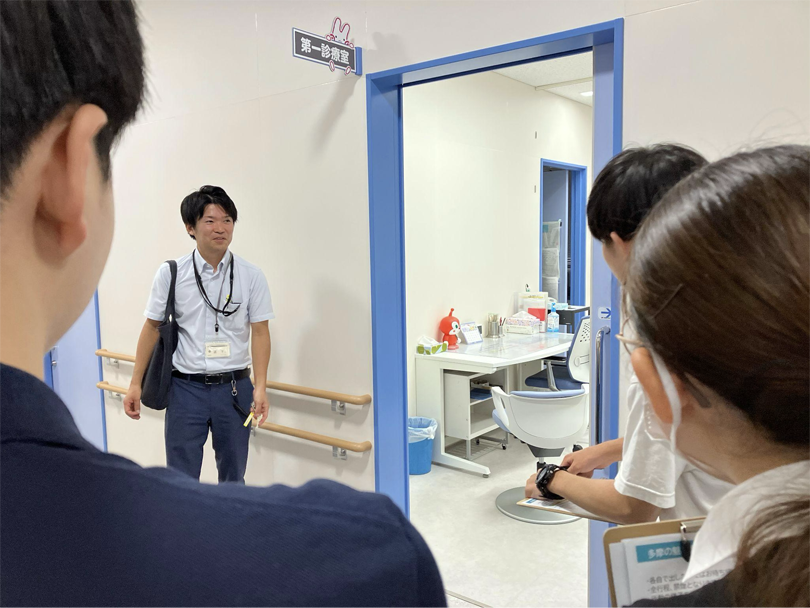 診療室の様子。４つの診療室があり、内科・小児科・歯科の休日診療が可能です。