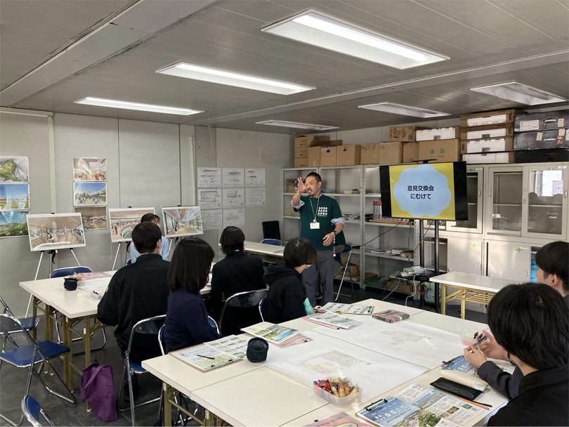 学生が「行きたい」「使いたい」「関わりたい」と思える施設を皆で考えていきます。