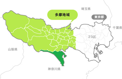 地図：町田市