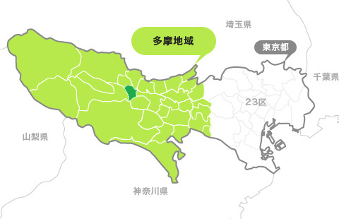 地図:福生市