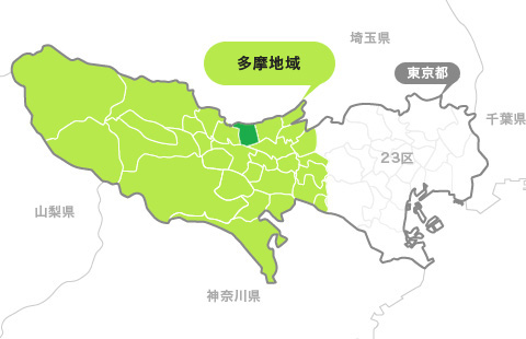 地図:東大和市