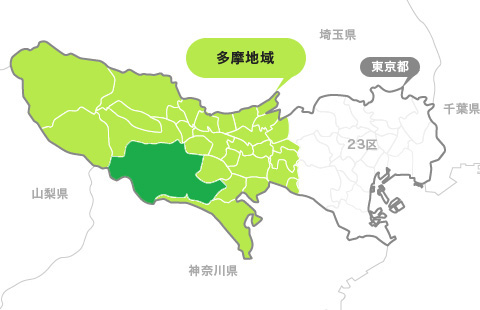 地図:八王子市