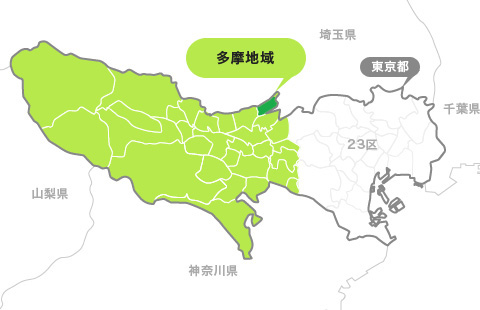 地図：清瀬市
