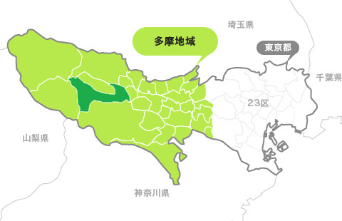 地図:あきる野市