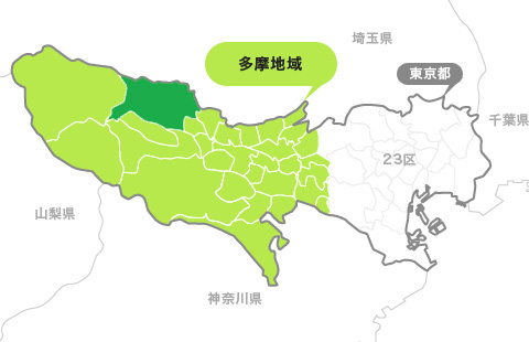 地図:青梅市