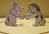 Animal Paper Sumo Game: Winter Location: Tama Zoological Park