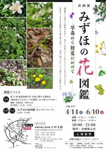 企画展「みずほの花図鑑」～早春から初夏にかけて～
