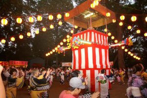 Example festival of Akitsu Shrine