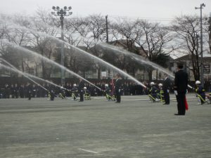 Fukuoka city firefighting team initiation ceremony