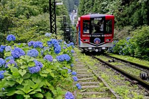 Mitake climbing railway 