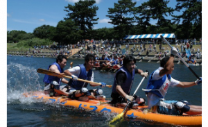 第29回狛江古代カップ多摩川いかだレース