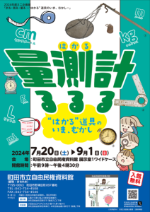 ミニ企画展「計る・測る・量るー”はかる”道具のいま、むかしー」