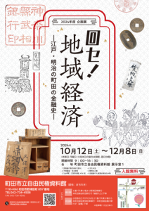 企画展「回セ！地域経済―江戸・明治の町田の金融史―」