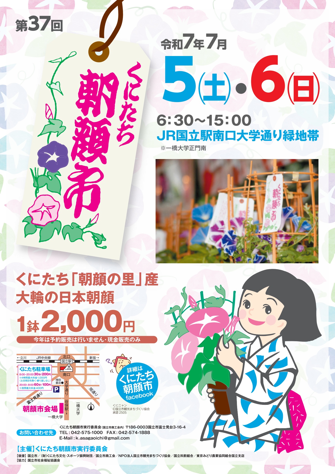 第37回くにたち朝顔市画像