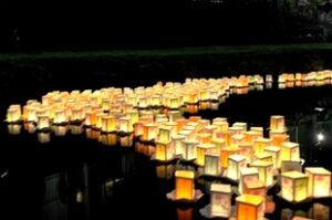 It carries away the 21st Nogawa garden lantern